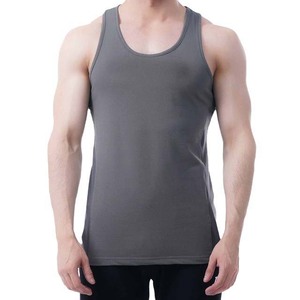 เสื้อกล้ามคอกลมทรงสปอร์ตสำหรับผู้ชาย ผ้ายืด/โพลีเอสเตอร์ ทรงหลวม แห้งเร็ว ระบายอากาศดี เหมาะสำหรับออกกำลังกายที่ยิม - Product Image 1