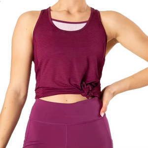 Débardeur Femme Grande Taille en Coton Tricoté 180 g/m² de Haute Qualité 2026, Col Rond, Coupe Ajustée Personnalisée - Product Image 1