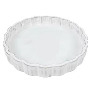 Premium Quality Handcrafted Wooden <b>Plate</b> <b>White</b> Finish Multi-piece <b>Set</b> Contemporary Design for Wedding Decor Minimalist Food - Product Image 4