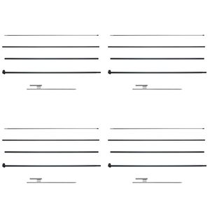 Kit 4 Pezzi Asta Bandiera a Piuma da 5 Metri con Picchetto a Terra per Esterni, Insegne Pubblicitarie Aziendali, Bandiere Promozionali, Striscioni - Product Image 1
