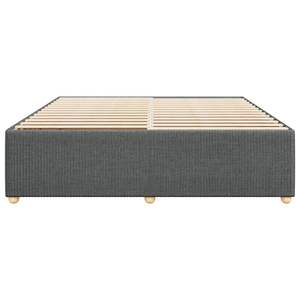 Base de Cama Rectangular King-Size Gris Oscuro Tapizada en Poliéster Estilo Moderno - Product Image 4