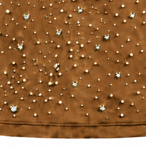 T-shirt unisexe en bronze à manches courtes et col rond, orné de perles, personnalisé, décontracté, mode streetwear, haut de gamme - Product Image 6