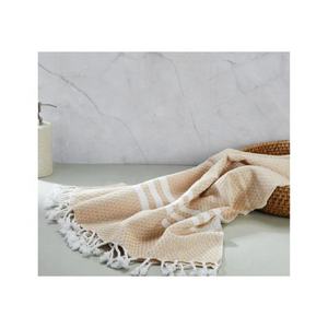 Beige Twisted Tassel bordado absorbente 100% algodón orgánico GOTS certificado toallas de cocina Golf más gruesas para sublimación - Product Image 1