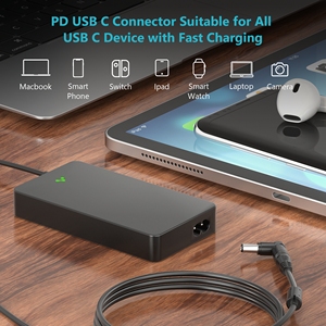 Carregador Universal para <span class=keywords><strong>Laptop</strong></span> de 90W com Porta USB de Carregamento Rápido e 19 Conectores para Hp <span class=keywords><strong>Dell</strong></span> Toshiba IBM Lenovo Acer Asus Samsung Sony Fujitsu - Product Image 3