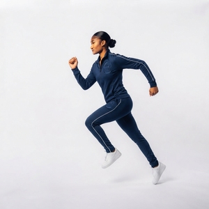 <b>Women</b> Solid Color Full Sleeve Tracksuit <b>Set</b> With Side Stripe Regular Fit All Seasons Sporty Wear - Product Image 5