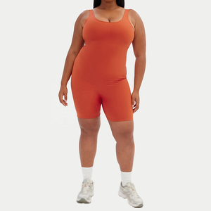 Combinaison pour femme de bonne qualité en tissu extensible, vêtement sculptant le corps, dernier design, combinaisons unies teintes - Product Image 1