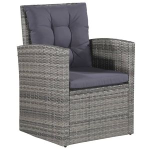 Juego de sofás gris y gris oscuro para muebles de patio - Product Image 4