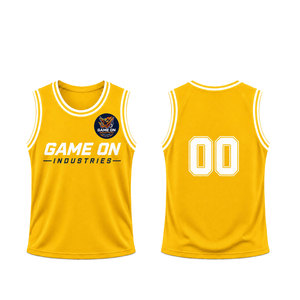 Heat-Transfer Printed Eco-Friendly Waterproof <b>Plus</b> <b>Size</b> Summer Casual Basketball Sports Jersey Custom Tank <b>Top</b> Breathable <b>Mesh</b> - Product Image 2