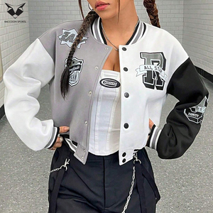 Men's Casual Wear Comfortable Lightweight Best Supplier Newest Trendy Product Customized Made College Baseball Varsity Jackets - Product Image 2