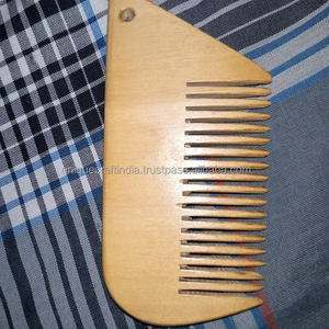 Peine Desenredante de Madera Ligero de Dientes Anchos Personalizado, Diseño Antiguo, Tamaño de Bolsillo, para Uso Doméstico, Hombres, Mujeres, Novias, Manualidades - Product Image 1