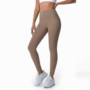 Women's High Waist Yoga <b>Leggings</b> Full Length Tight Elastic Polyester/Cotton Four-Way Stretch Breathable Eco-Friendly Waterproof - Product Image 4