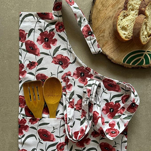 Tablier de cuisine en coton personnalisé avec logo écologique pour restaurant et usage domestique - Product Image 1