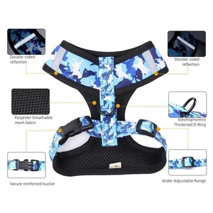Arnés Moderno 4 en 1 <span class=keywords><strong>para</strong></span> Mascotas con Diseño de Camuflaje, Acolchado y Reflectante |   Correa |   Collar |   Chaleco Táctico Pequeño <span class=keywords><strong>para</strong></span> Mascotas - Product Image 3