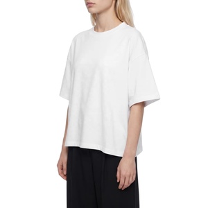 เสื้อยืดคอตตอนพิมพ์โลโก้ตามสั่ง พรีเมียม ระบายอากาศดี แฟชั่นลำลอง ขายส่ง เสื้อยืดคอกลมเรียบง่ายสำหรับผู้หญิง ใส่สบายในฤดูร้อน - Product Image 1