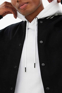 OEM Wholesale <b>Mens</b> Varsity <b>Jacket</b> Custom Color Block Zip & Button Closure <b>Running</b> Varsity <b>Jackets</b> for <b>Men</b> with Panel Design - Product Image 2