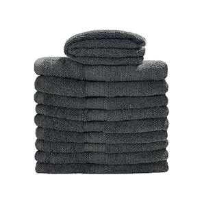 Serviette de Visage Professionnelle en Coton Gris Tricoté, Douce, Séchage Rapide, pour Cheveux et Visage, Utilisation en Spa et Salon - Product Image 1