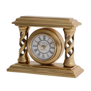 Horloge de table en laiton, Horloge en laiton antique, Horloge de bureau en laiton, Horloge de cheminée en laiton, Horloge de table décorative, Horloge de table vintage, Horloge de table de luxe - Product Image 6
