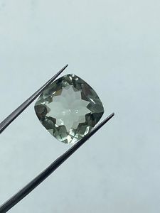 Natural High Quality Green Amethyst Gemstone Loose Stone 9.08Carat 14MM Green <b>Colour</b> Jewelry Making - Product Image 1
