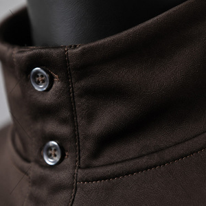 Unisex Winter <b>Quarter</b> <b>Zip</b> Pullover Sweatshirt top quality Button-up collar <b>Sweaters</b> Streetwear solid Breathable High Quality - Product Image 6