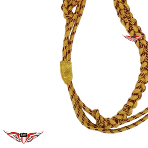 Aiguillette tressée de parade, cordon de couleur pour épaule avec embout en laiton - Product Image 3