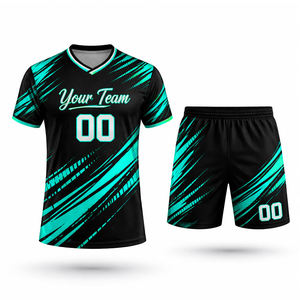 Uniforme de Fútbol Personalizado de Alta Calidad, Conjunto de Camiseta de Fútbol Transpirable de Poliéster para Clubes, Escuelas y Academias - Product Image 2