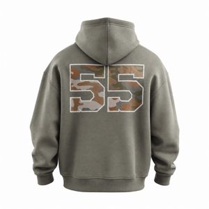 เสื้อฮู้ดสไตล์วินเทจขายดีที่สุด ทรงโอเวอร์ไซส์ สตรีทแวร์ ผ้าฟลีซหนานุ่ม ขายส่งจากผู้ผลิต - Product Image 2