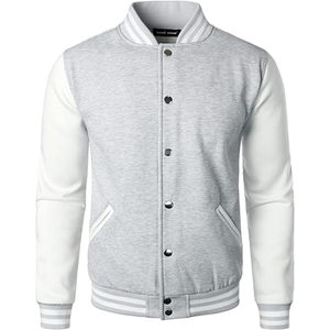 Veste de baseball varsity pour homme, style vintage, décontractée, coupe slim, streetwear, chaude pour l'hiver, manteau de basketball - Product Image 6