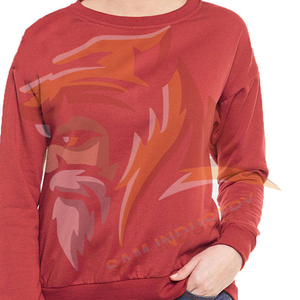 Sweat-shirts surdimensionnés en molleton de coton respirant avec logo imprimé personnalisé, best-sellers, sweat-shirts surdimensionnés pour femmes - Product Image 6