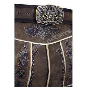 Lederhosen traditionnels allemands 2026 en daim de chèvre, écologiques, confortables, personnalisables, unis, décontractés et respirants - Product Image 2