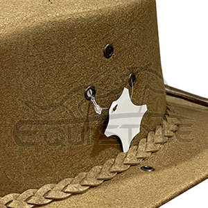 Sombreros de Vaquera al por Mayor con Banda Trenzada, Sombreros Occidentales Duraderos Resistentes al Agua, Sombreros de Cuero para Mujer para Viajes al Aire Libre, OEM, Marca Privada - Product Image 5