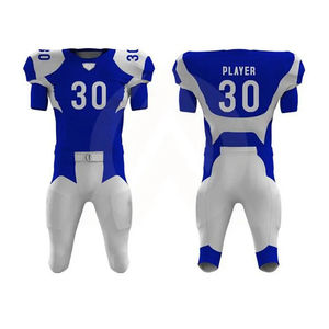 Uniforme de football américain en polyester de haute qualité pour adultes, personnalisé, respirant, vêtements d'équipe sportive, impression numérique du numéro - Product Image 1