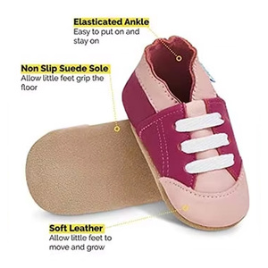 Zapatos Deportivos para Niños Hechos a Mano con Cuero Genuino y Charol, Transpirables, con Suela Suave y Flexible, Antideslizantes, Unisex, para Bebés y Recién Nacidos - Product Image 5