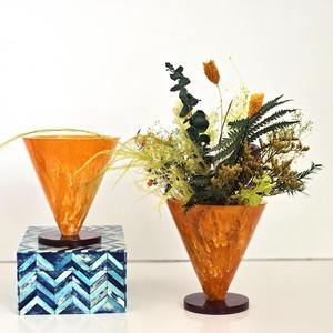 Handmade Resin <b>Vases</b> Candle <b>Stand</b> Holders Stylish Floor Decorations for Wedding Christmas Customized Color High Standard - Product Image 5