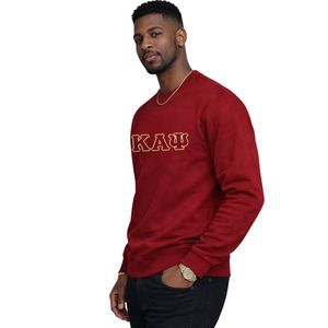 Felpa Girocollo a Tre Lettere Kappa Alpha Psi, Abbigliamento per Fraternità Greca Krimson con Design Classico, Comfort Premium e Vestibilità Elegante - Product Image 3