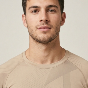 OEM Custom Logo Men Compression Shirt Long Sleeve Gym Fitness Tight Top Activewear Moisture Wicking Sports T-Shirt - Product Image 4