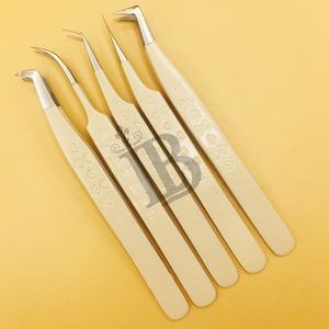 Nuevas Pinzas para Pestañas con Forma de Corazón, Logotipo Personalizado, Oferta de Pinzas para Extensión de Pestañas de Visón con Forma de Corazón, Acero Inoxidable, MOQ Bajo - Product Image 3