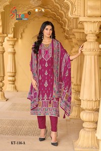 Trabajo de belleza interior de color hermoso más vendido Foto real Adjuntar hermosa Viscosa pura Maslin Kurti y parte inferior con Dupatta - Product Image 4