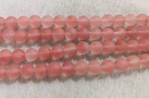 ลูกปัดหินควอตซ์เชอร์รี่แบบกลมเคลือบด้าน สำหรับทำเครื่องประดับ DIY ขายส่ง - Product Image 5
