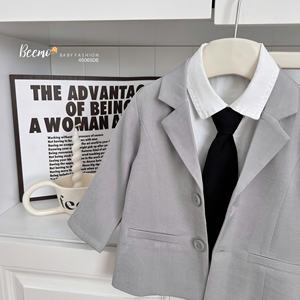 Costume de garçon de haute qualité, tenue de soirée formelle, style formel simple, costumes pour enfants, 3 pièces, costumes de banquet pour garçons en bas âge, ensembles de vêtements - Product Image 4