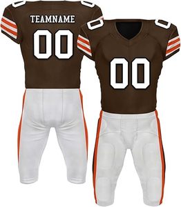 Sports Wear Comfortable High Quality Reasonable Price American Football Uniform Custom Team Name And Number Football Uniform - Product Image 1
