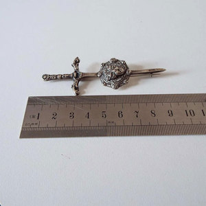 Broche de Plata de Ley Vintage con Diseño Celta para Kilt Escocés, Accesorio de Alta Calidad para Vestimenta - Product Image 4