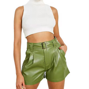Modern Design Outdoor Street Wear <b>Women</b> Leather Shorts Top Selling Best Design Leather Shorts <b>For</b> <b>Women</b> - Product Image 1