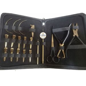 Kit d'outils pour extensions de cheveux, ensemble complet, acier inoxydable de haute qualité, pour usage en salon, prix de gros OEM - Product Image 1