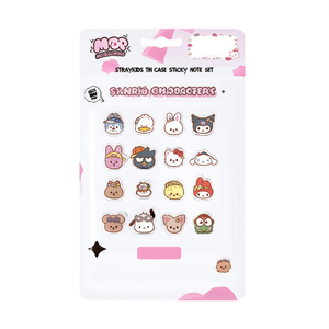 STRAYKIDS Tin Case Sticky Note Set SKZOO X SANRIO Characters Convenient <b>Memo</b> <b>Pads</b> - Product Image 3