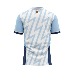 เสื้อกีฬาผู้ชายสีขาว MADE4MATCH แขนสั้น คอกลม ระบายเหงื่อได้ดี พิมพ์ลายเรขาคณิตดิจิทัล ทรงปกติ ชุดกีฬา - Product Image 4