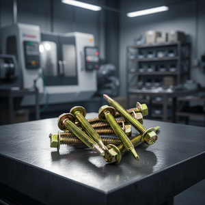 Vis à tête hexagonale PDC, classe 8, acier au carbone, zinguée, phosphateée, filetage standard, pouces - Product Image 1