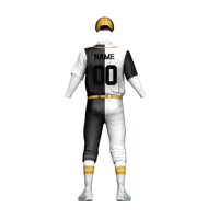 Nouvelle tenue de baseball pour hommes adultes sur mesure, fabriquée au Pakistan, 100% polyester, respirante, anti-humidité, manches courtes, toutes saisons