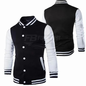 High Quality Wholesale Cheap Price Men Varsity <b>Jacket</b> Front Stand Eco-Friendly Breathable <b>Winter</b> Baseball Plus Size Soft - Product Image 6