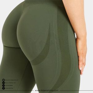 Leggings de yoga unisexe personnalisés avec logo, extensibles dans les 4 sens, avec panneau ventilé, respirants, écologiques, pour la gym, la course et l'entraînement - Product Image 5