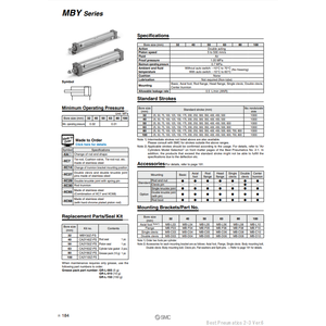 Piezas neumáticas SMC Pneumatics Smooth Cylinder - Product Image 3